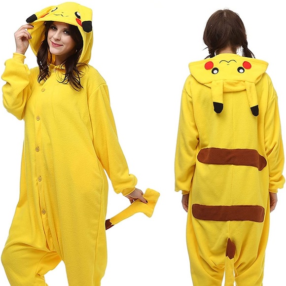 Pokemon Pikachu Onesie For Adults and Teenagers (Size S-XL) - Picture 1 of 4